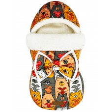 Конверт "Bambino" Bears with Hearts Меховой Зима